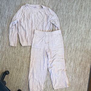 Barefoot Dreams Women's Pajama Set in Light Pink